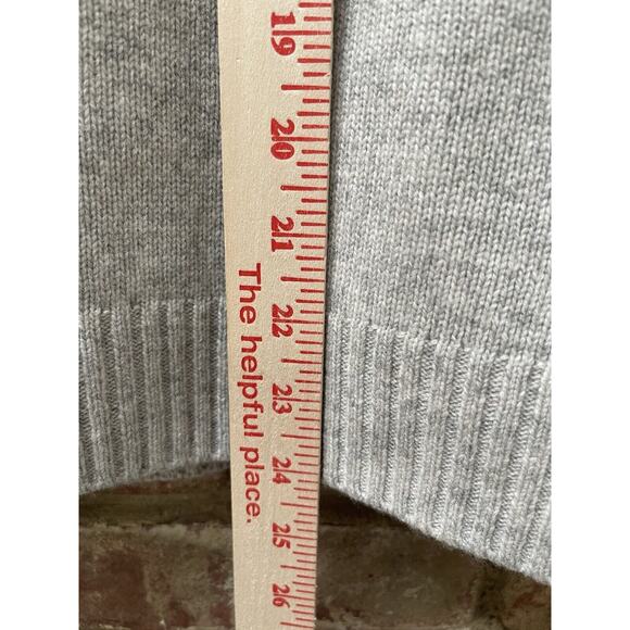 NWT 7 For All Mankind 7FAM Merino Wool Cashmere Blend Sweater Grey Heather XL - Picture 6 of 11